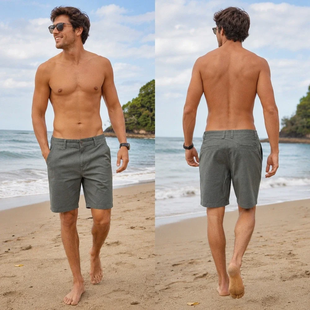 Volcom Frickin Modern Stretch Chino Shorts Mens 32 Charcoal Gray A09118D0